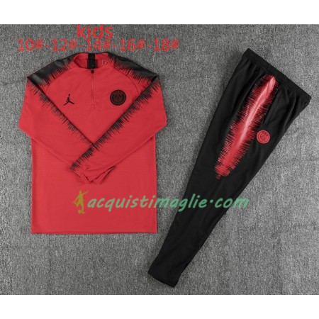 PSG Bambino Tute Felpe da Allenamento Jordan Rosso 2018/2019